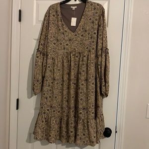 Plus tiered dress